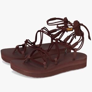 Teva Women's Dark Brown Strappy Sandals